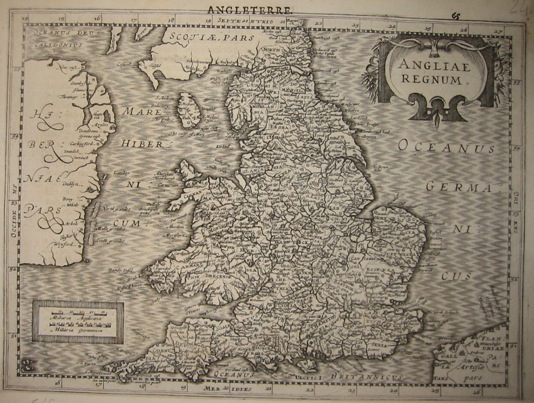 Mercator Gerard - Hondius Jodocus Angliae Regnum 1630 Amsterdam 